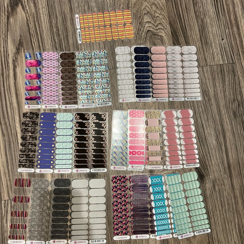 Jamberry Nail Wraps - Lot of 41 Full Sheets